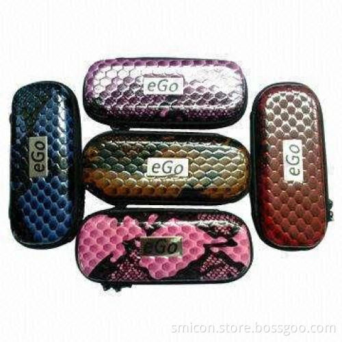 Colorful E-cigarettes Cases, Leather + EVA Materials with Different Sizes